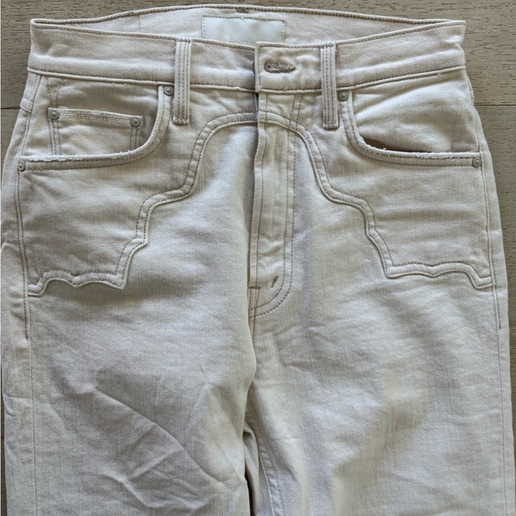 MOTHER SUPERIOR The Buckle Bunny Rider Ankle Jeans High Waist Act Natural 27 - Picture 8 of 13